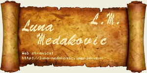 Luna Medaković vizit kartica